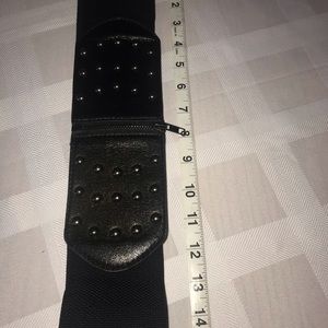 Black stud waist wrap belt